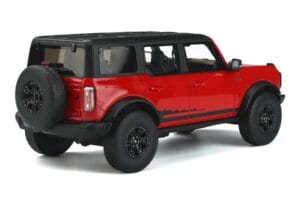 Ford Bronco 4-Door Wildtrak Vermelho GT Spirit 1:18 GT360 Resina - imagem 2 de 5