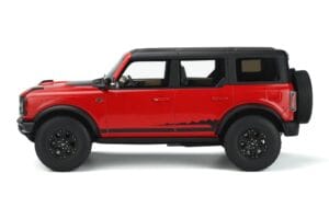 Ford Bronco 4-Door Wildtrak Vermelho GT Spirit 1:18 GT360 Resina - imagem 3 de 5