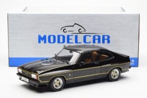 Ford Capri Mk2 X-Pack Preto MCG 1:18 MCG18348 Metal - imagem 6 de 6