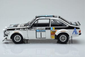Ford Escort RS 1800 Allied Polymer #1 T. Makinen / H. Liddon Winner RAC Rally 1975 Minichamps 1:18 100758401 Metal - imagem 4 de 8