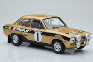 Ford Escort Mk1 RS1600 Night Version #1 R. Clark / J. Porter Rally Wales 1972 IXO 1:18 18RMC100 Metal - imagem 4 de 6