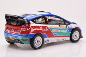 Ford Fiesta RS WRC Ford Abu Dhabi #3 M. Hirvonen / J. Lehtinen Winner Rally Australia 2011 Minichamps 1:18 151110803 Metal - imagem 2 de 6