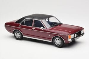 Ford Granada Mk1 Vermelho Escuro Metalizado Preto Mate MCG 1:18 MCG18393 Metal - imagem 4 de 6