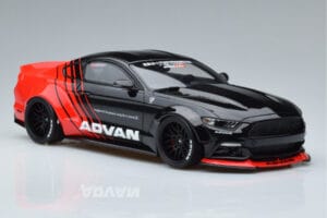 Ford Mustang S550 LB Works Liberty Walk Advan GT Spirit 1:18 KJ035 Resina - imagem 4 de 6