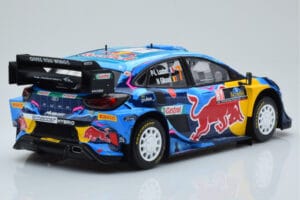 Ford Puma Rally1 WRC #7 P-L. Loubet / N. Gilsoul Rally Sweden 2023 IXO 1:18 18RMC154B Metal - imagem 2 de 6