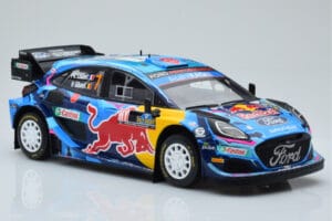 Ford Puma Rally1 WRC #7 P-L. Loubet / N. Gilsoul Rally Sweden 2023 IXO 1:18 18RMC154B Metal - imagem 4 de 6