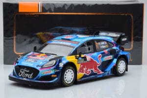 Ford Puma Rally1 WRC #7 P-L. Loubet / N. Gilsoul Rally Sweden 2023 IXO 1:18 18RMC154B Metal - imagem 6 de 6