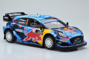 Ford Puma Rally1 WRC #8 O. Tanak / M. Jarveoja Winner Rally Sweden 2023 IXO 1:18 18RMC154A Metal - imagem 4 de 6