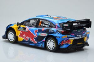 Ford Puma Rally1 WRC #8 O. Tanak / M. Jarveoja Winner Rally Sweden 2023 IXO 1:18 18RMC154A Metal - imagem 5 de 6