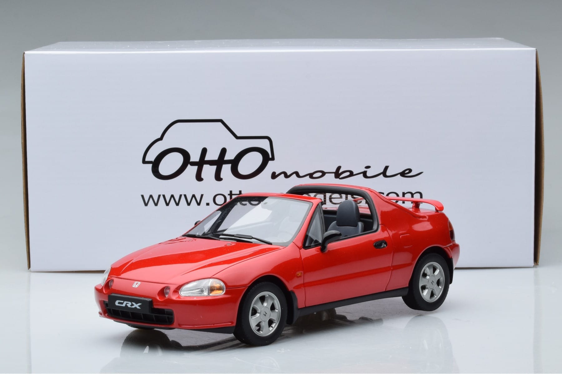Honda CRX Del Sol VTi Spider Vermelho Otto 1:18 OT415 Resina - imagem 6 de 6