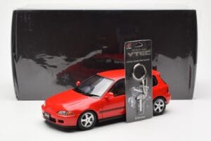 Honda Civic EG6 VTEC Vermelho LCD 1:18 LCD18018-RE Metal - imagem 11 de 11