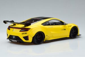 Honda NSX NC1 LB Works Liberty Walk Amarelo GT Spirit 1:18 KJ034 Resina - imagem 2 de 6