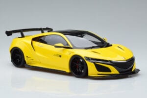 Honda NSX NC1 LB Works Liberty Walk Amarelo GT Spirit 1:18 KJ034 Resina - imagem 4 de 6