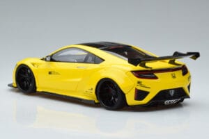 Honda NSX NC1 LB Works Liberty Walk Amarelo GT Spirit 1:18 KJ034 Resina - imagem 5 de 6