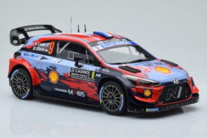 Hyundai i20 Coupe WRC #9 S. Loeb / I. Galmiche Rally Monte Carlo 2020 IXO 1:18 18RMC067B Metal - imagem 4 de 6
