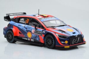Hyundai i20 N Rally1 #11 T. Neuville / M. Wydaeghe Rally Monte Carlo 2022 IXO 1:18 18RMC112 Metal - imagem 4 de 6