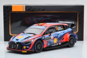 Hyundai i20 N Rally1 #11 T. Neuville / M. Wydaeghe Rally Monte Carlo 2022 IXO 1:18 18RMC112 Metal - imagem 6 de 6