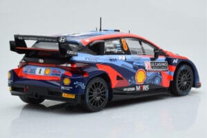 Hyundai i20 N Rally1 #8 O. Tanak / M. Jarveoja Rally Monte Carlo 2022 IXO 1:18 18RMC113 Metal - imagem 2 de 6