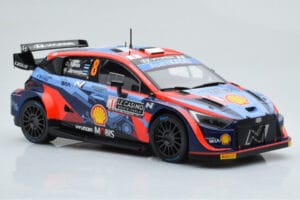 Hyundai i20 N Rally1 #8 O. Tanak / M. Jarveoja Rally Monte Carlo 2022 IXO 1:18 18RMC113 Metal - imagem 4 de 6