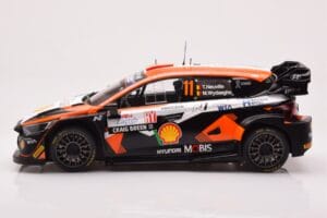 Hyundai i20 N Rally1 #11 T. Neuville / M. Wydaeghe Rally Croatia 2023 IXO 1:18 18RMC160A Metal - imagem 3 de 6