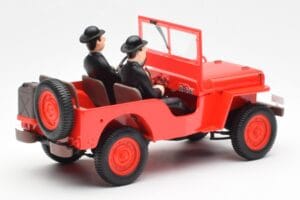 Jeep Willys Tintin 2 Figuras UT Models 1:18 180150000 Metal - imagem 2 de 6