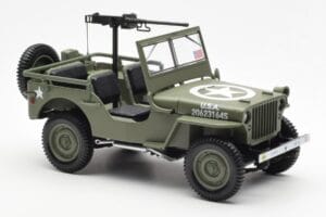 Jeep Willys MB US Army D-Day 1944 Norev 1:18 189016 Metal - imagem 8 de 10