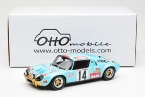 Jide 1600S Gr.4 #14 J. Ragnotti / Jaubert Criterium des Cevennes 1972 Otto 1:18 OT287 Resina - imagem 6 de 6