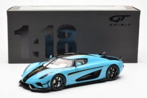 Koenigsegg Regera Baby Azul GT Spirit 1:18 GT881 Resina - imagem 6 de 6