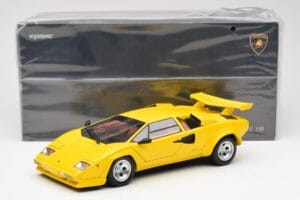 Lamborghini Countach LP 5000 Quattrovalvole Amarelo Kyosho 1:18 08320Y Metal - imagem 8 de 8