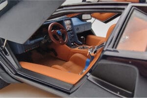 Lamborghini Countach LP500S Walter Wolf Azul Escuro Kyosho 1:18 08320D Metal - imagem 9 de 11