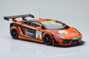 Lamborghini Gallardo LP600+ GT3 Rhinos Leipert Motorsport #12 A. Petrishin / D. Leiper ADAC GT Masters 2011 Minichamps 1:18 1 - imagem 4 de 6