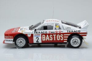 Lancia 037 Bastos #2 P. Snijers / D. Colebunders Rally Ypres 1985 IXO 1:18 18RMC136 Metal - imagem 3 de 6