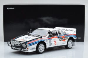 Lancia 037 Martini #8 A. Bettega / M. Perissinot Safari Rally 1985 Kyosho 1:18 08306J Metal - imagem 8 de 8