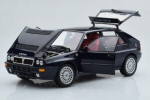 Lancia Delta HF Integrale Club Italia Azul Kyosho 1:18 08343SC Metal - imagem 2 de 8