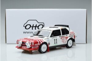 Lancia Delta S4 Group B #3 M. Alen / I. Kivimäki Olympus Rally 1986 Otto 1:18 OT976 Metal - imagem 6 de 6