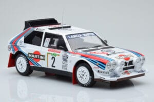 Lancia Delta S4 #2 M. Alen / I. Kivimaki Rally San Remo 1986 IXO 1:18 18RMC130A Metal - imagem 4 de 6
