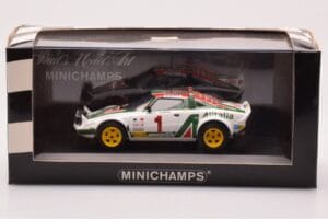 Lancia Stratos #1 S. Munari / S. Maiga Rally Monte Carlo 1977 Minichamps 1:43 430771201 Metal - imagem 4 de 4