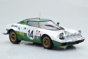 Lancia Stratos Alitalia #14 S. Munari / M. Mannucci Winners Rally Monte Carlo 1975 Minichamps 1:18 155751714 Metal - imagem 4 de 6