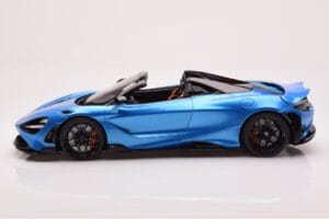 McLaren 765LT Spider Azul GT Spirit 1:18 GT886 Resina - imagem 3 de 6