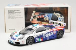 McLaren F1 GTR #39 N. Piquet / J. Cecotto / D. Sullivan Team Bigazzi 24 Hours of Le Mans 1996 UT Models 1:18 80439421485 Meta - imagem 6 de 6
