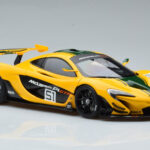 McLaren P1 GTR Amarelo Com Riscas Verdes AUTOart 1:18 - image 5 of 7