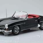 Mercedes 190 SL W121 Cabriolet Preto Minichamps 1:18