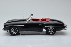 Mercedes 190 SL W121 Cabriolet Preto Minichamps 1:18 100037030 Metal - imagem 4 de 8