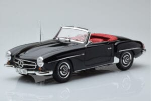 Mercedes 190 SL W121 Cabriolet Preto Minichamps 1:18