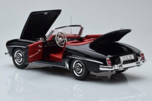 Mercedes 190 SL W121 Cabriolet Preto Minichamps 1:18 100037030 Metal - imagem 7 de 8
