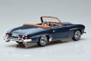 Mercedes 190 SL W121 Roadster Azul Norev 1:18 B66040625 Metal - imagem 3 de 8