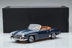 Mercedes 190 SL W121 Roadster Azul Norev 1:18 B66040625 Metal - imagem 8 de 8