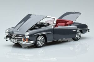 Mercedes 190 SL W121 Roadster Cinzento Norev 1:18 183402 Metal - imagem 2 de 8