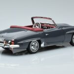 Mercedes 190 SL W121 Roadster Cinzento Norev 1:18 183402 Metal - image 3 of 8