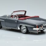 Mercedes 190 SL W121 Roadster Cinzento Norev 1:18 183402 Metal - image 6 of 8